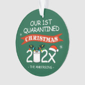 1e geënquaranteerde kerstcadeaubrief ornament (voorkant)