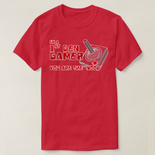 1e gen gamer je nob t-shirt (Design voorkant)
