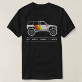 1e generatie 4Runner (19841989), gekookt en gestre T-shirt (Design voorkant)