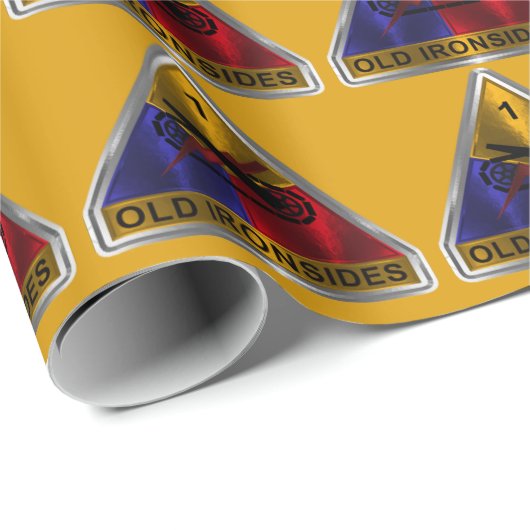 1e Gepantserde Divisie Zilveren Patch Cadeaupapier (Rol Hoek)