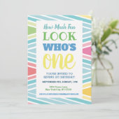 1e Gezegde van de Uitnodiging van Birthday (Staand voorkant)