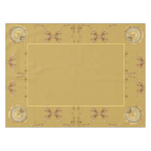 1e Golden Ochre bruiloft Jubileum tafelkleed (Voorkant (Horizontaal))