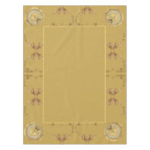 1e Golden Ochre bruiloft Jubileum tafelkleed (Voorkant)