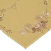 1e Golden Ochre bruiloft Jubileum tafelkleed (Gekanteld)