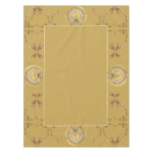 1e Golden Ochre bruiloft Jubileum tafelkleed (Voorkant)
