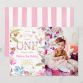 1e Gouden Fee Verjaardag Foto Kaart (Voorkant / Achterkant)