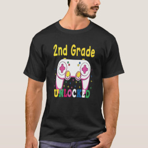 1e graad bereikte 2e graad Unlocked Retro Colorf T-shirt