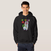 1e Graad Geen Probllama Schattigee Eerste Grader L Hoodie (Voorkant volledig)