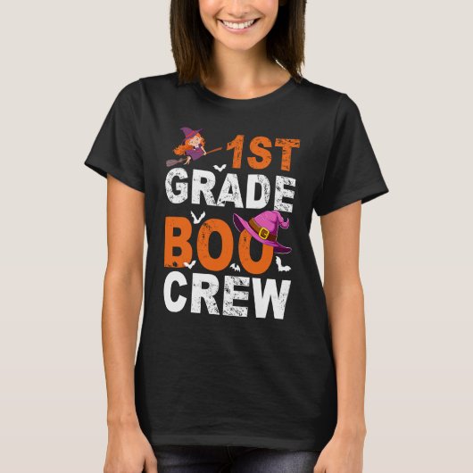 1e graad Halloween docenten studenten Pumpkins Wit T-shirt (Voorkant)