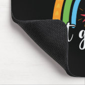 1e graad leraar 1e graads regenboogstraal muismat (Hoek)