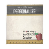 1e graad leraar | NOTITIEBLOK (Voorkant)
