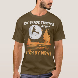 1e graad leraar per dag getuige van de nacht t-shirt