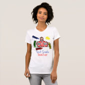 1e graad leraar T Shirt - Schoolhouse & Crayons (Voorkant volledig)