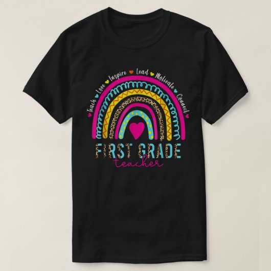 1e graad leraar terug naar school t-shirt (Design voorkant)