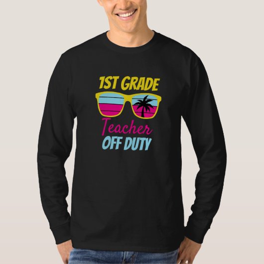 1e graad leraar uit dienst t-shirt (Voorkant)