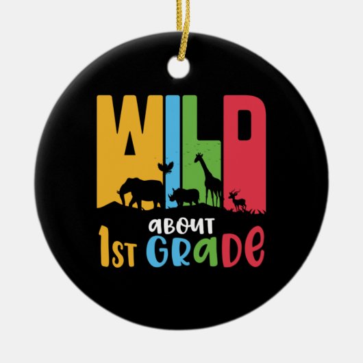 1e graad leraar wilde eerste graad keramisch ornament (Voorkant)