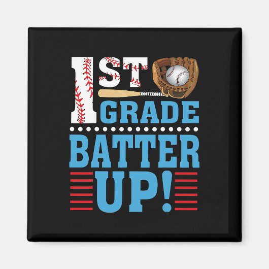 1e graad terug naar school 1e graad Batter omhoog Magneet (Voorkant)