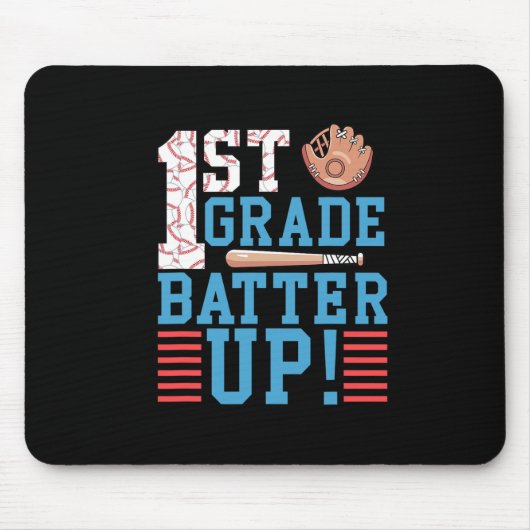 1e graad terug naar school 1e graad Batter omhoog Muismat (Voorkant)