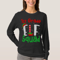 1e graads ELF Squad Funny Kerstmis ELF Kinder Teac