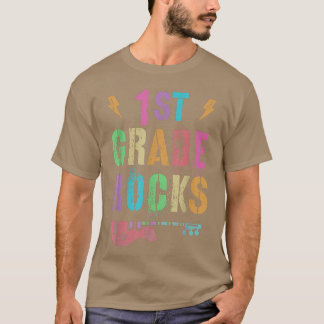 1e GRADE Rocks Student Leerster eerste Grader Rock T-shirt