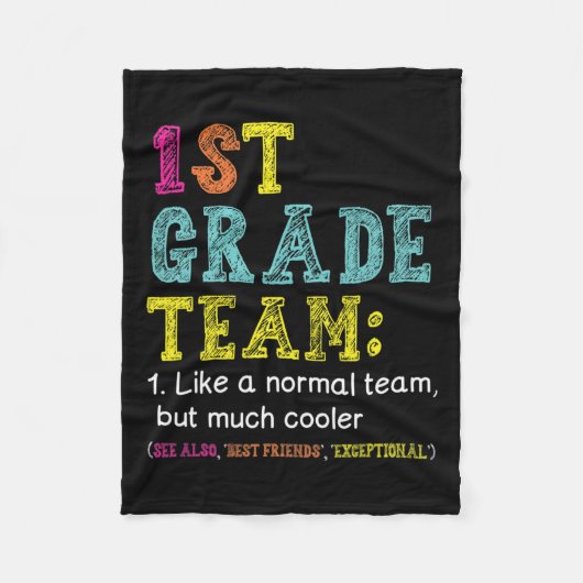 1e Grade Team als Normaal maar koeler terug naar S Fleece Deken (Voorkant)