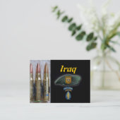 1e green berets special forces irak trading card visitekaartje (Staand voorkant)
