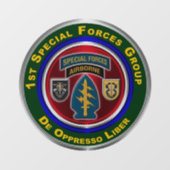 1e groep speciale strijdkrachten  raamsticker (Vel)