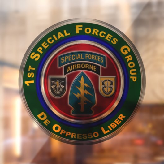 1e groep speciale strijdkrachten  raamsticker (Vel 2)