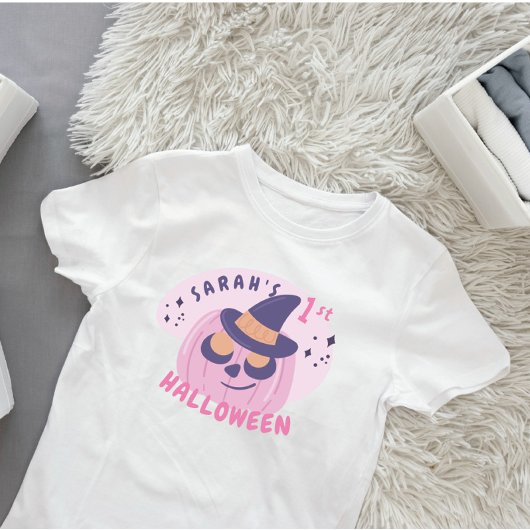 1e Halloween Cute Roze & Paarse Pompoen Hoed