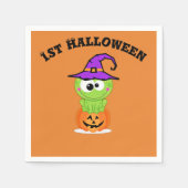 1e Halloween Little Witch Frog Servetten (Voorkant)