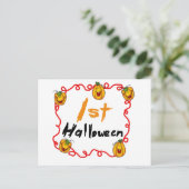 1e Halloween-overhemden en -geschenken Briefkaart (Staand voorkant)