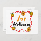 1e Halloween-overhemden en -geschenken Briefkaart (Voorkant / Achterkant)