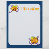 1e Halloween Pumpkin Scrapbook Paper 2 Flyer (Voorkant)