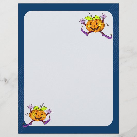 1e Halloween Pumpkin Scrapbook Paper 2 Flyer (Achterkant)