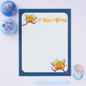 1e Halloween Pumpkin Scrapbook Paper 2 Flyer (Enkel)