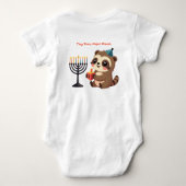 1e Hanukka Tiny Toes, Major Mazel Romper (Achterkant)