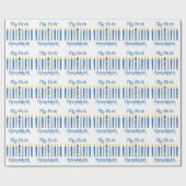 1e Hanukkah Candles Cadeaupapier (Vlak)