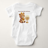 1e Hanukkah Latke Launchpad: Baby's Eerste Feestda Romper (Achterkant)