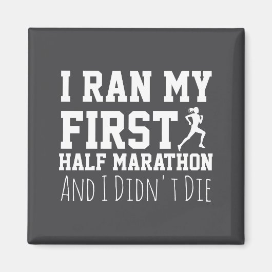 1e hardloopster Funny hardlopen Eerste Magneet (Voorkant)
