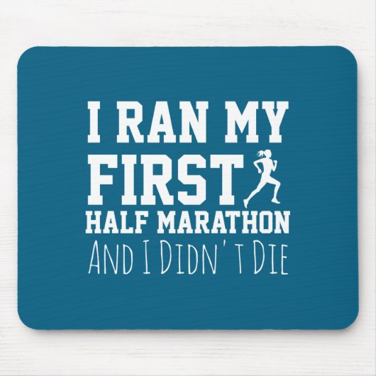 1e hardloopster Funny Running Eerste  Muismat (Voorkant)