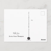 1e heilige communie bedankt je foto briefkaart (Achterkant)