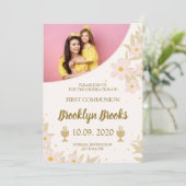 1e Holly-uitnodiging Kaart (Staand voorkant)