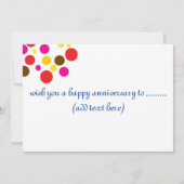 1e huwelijksjubileum kaart (Achterkant)