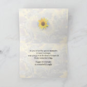 1e huwelijksverjaardag dochter & schoonzoon Zon Kaart (Binnen)