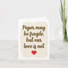 1e huwelijksverjaardag kaart Paper first