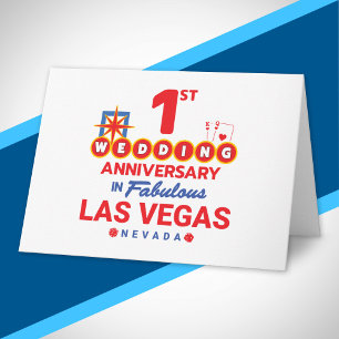 1e huwelijksverjaardag koppel Las Vegas reis Kaart
