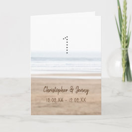 1e huwelijksverjaardag Surfing Beach Kaart