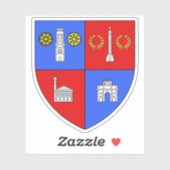 1e (I) arrondissement van Parijs - Louvre Sticker (Vel)