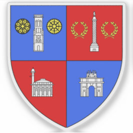 1e (I) arrondissement van Parijs - Louvre Sticker