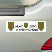 1e Inf Div-kabel/1 Bumpersticker (Op auto)